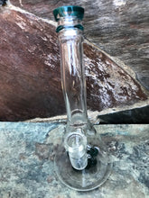 Best Thick Glass 10" Beaker Rig, 9 Arm Shower Tree Perc w/2 - 18mm Male Slide Bowls - Green Drops