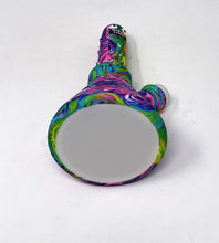 Multi Swirl Color Design Thick Detachable Unbreakable Bong Honey Straw + Bowl