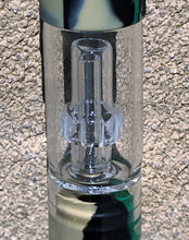 Detachable Silicone & Glass 11" Bong w/Shower & Dome Perc Quartz Banger Tool