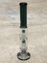 18" Straight Thick & Heavy Glass Rig w/Double Shower & Double Dome Perc's +18mm Bowl - Super Shot