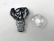 13.5" Silicone Unbreakable Detachable Bong Skull Design 14/18mm Dual use Bowl