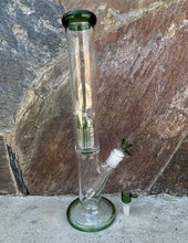 Thick Glass Straight 16" Bong Ice Catchers 8 Arm Tree Perc. 2- 14mm Bowls