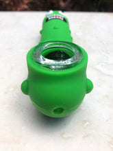 5" Hand Pipe Pickled Character Silicone Glass Screen Bowl
