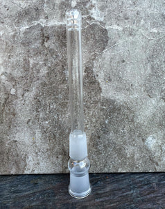 4.5" Downstem 18mm to 18mm Thick Glass 6 Cut Diffuser