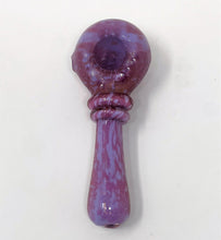 Beautiful Thick Frit Purple Glass 5.4" Hand Spoon Pipe