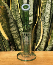 Thick Glass 10" Water Rig Shower Perc 14mm Bowl - Garden