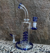 Best Thick Glass 10" Rig Blue Coil Perc 2 - 14m Bowls