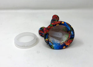 6.5" Silicone Detachable Beaker Bong Colorful Design w/14mm Male