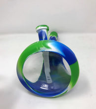 Silicone & Glass 10" Beaker Hybrid Bong Quartz Banger Tool Silicone Cont. Bowl