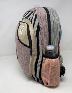 Handmade THC Free Pure Hemp Unisex Backpack - Color Varies