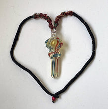 Hemp Necklace with Fumed Glass 3" Hand Spoon Pipe Bowl