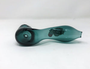 Mini Handmade Sherlock Hand Pipe Transparent Green Rick & Morty Design will Vary