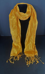 Beautiful Golden Yellow Handmade Thin & Lightweight Fashion Scarf