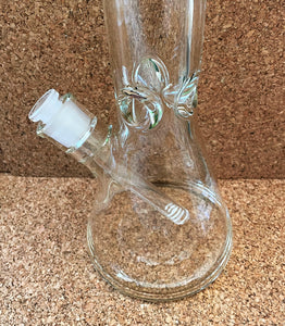 Thick Clear Glass Best 14" Beaker Bong 2-14mm male Thick Green Glass Bowls