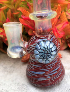 Best Fumed Thick Glass 7" Rig w/Implosion 2 - 18mm Male Slide Bowls
