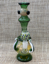 Collectible Unique Handmade 8.5" Fumed Thick Glass Rig 14mm Male Herb Bowl
