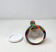 Tie Dye Design Silicone Detachable 8.5" Beaker Bong 14mm Slide Bowl