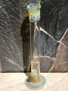 Thick Fumed Glass 18" Straight Shooter Bong Ice Catcher Large Diamond Bowl - Sky Highest