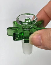 New! 14mm Male Marijuana Leaf Bowl made with Thick Glass