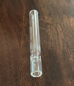 4" Straight Thick Glass Mouthpiece Tube One Hitter (Pack of 5)