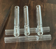 4" Straight Thick Glass Mouthpiece Tube One Hitter (Pack of 5)