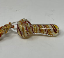 Hemp Lanyard/Necklace with Fumed Glass 3" Hand Spoon Pipe