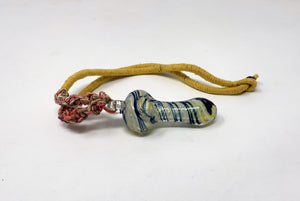 Unisex Hemp Lanyard/Necklace with Functional Glass Hand Pipe (2 Pack)