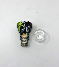 6" Cartoon Design Silicone Detachable Beaker Bong & Silicone Bowl w/Screen