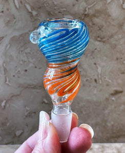 14mm Male Thick Glass Handmade Unique Design Bowl