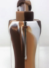 7" Glass and Silicone Dab Rig Detachable Silicone Shower Perc 14mm Bowl Tool -