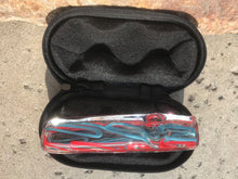 4.5" Multi Colors Oblong Glass Hand Pipe Color/Design Vary Zipper Padded Case - Volo Smoke and Vape