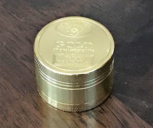 Best Grinder! 1.6" For Tobacco/Spice Durable Aluminum - Small & Convenient to Carry - GOLD