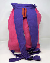 Cotton Boho Large Backpack - Rasta Band, Colors May Vary