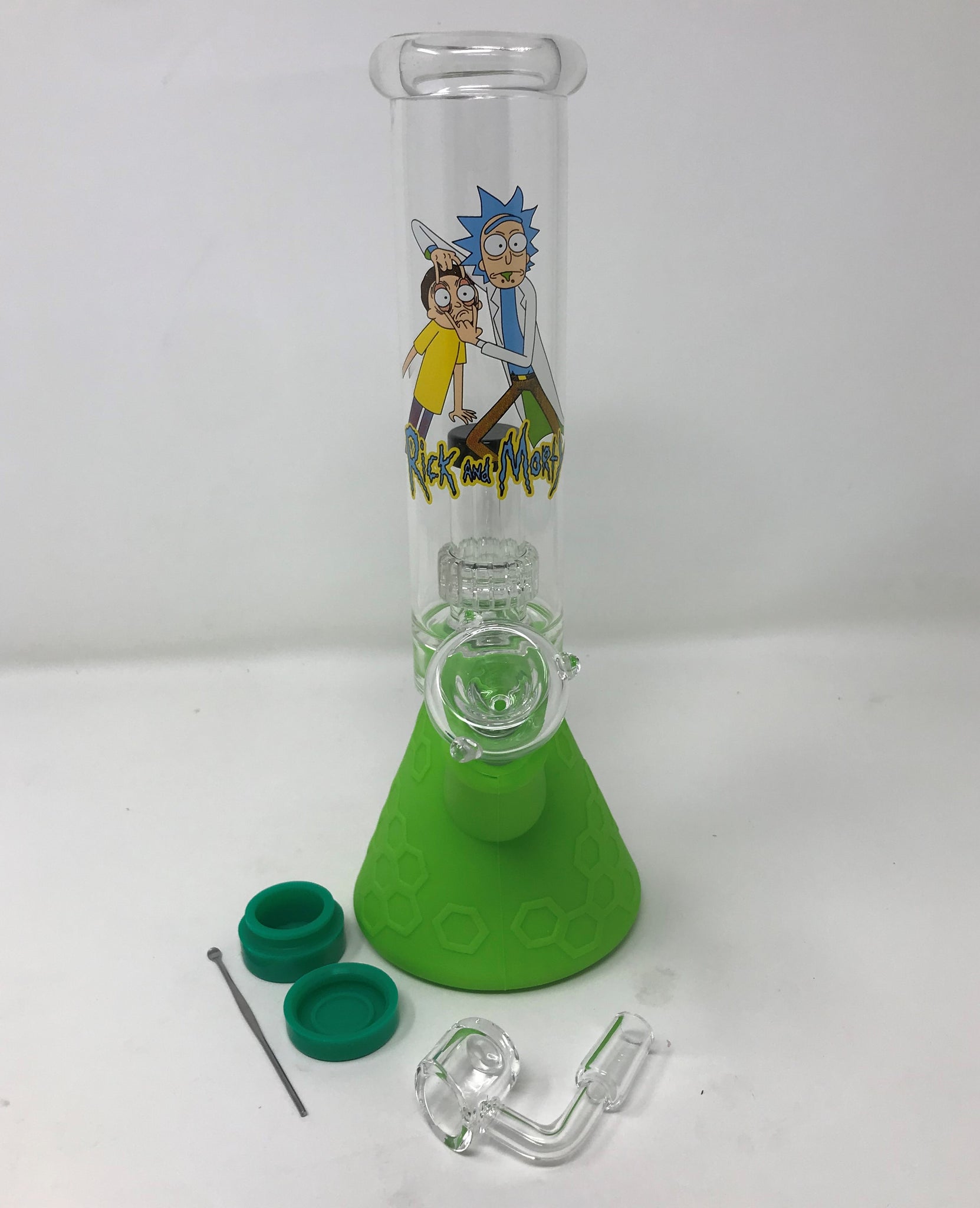 Best 13 Thick Beaker Rick & Morty Bong Pickle Rick Character Silicon