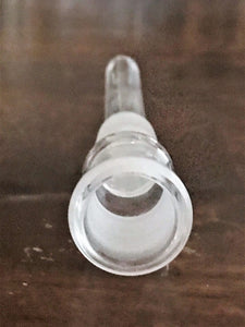 4" Thick Glass 6 Cuts Glass Downstem 18mm Female - 18mm Male