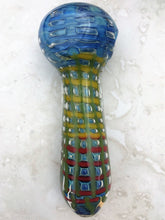 Best Seller! 5'' Thick Glass Best Spoon Hand Pipe - Red & Yellow Swirl