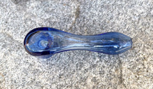 Best! Thick Glass 4" Sherlock Spoon Hand Pipe w/Built in Screen - Clear Blue