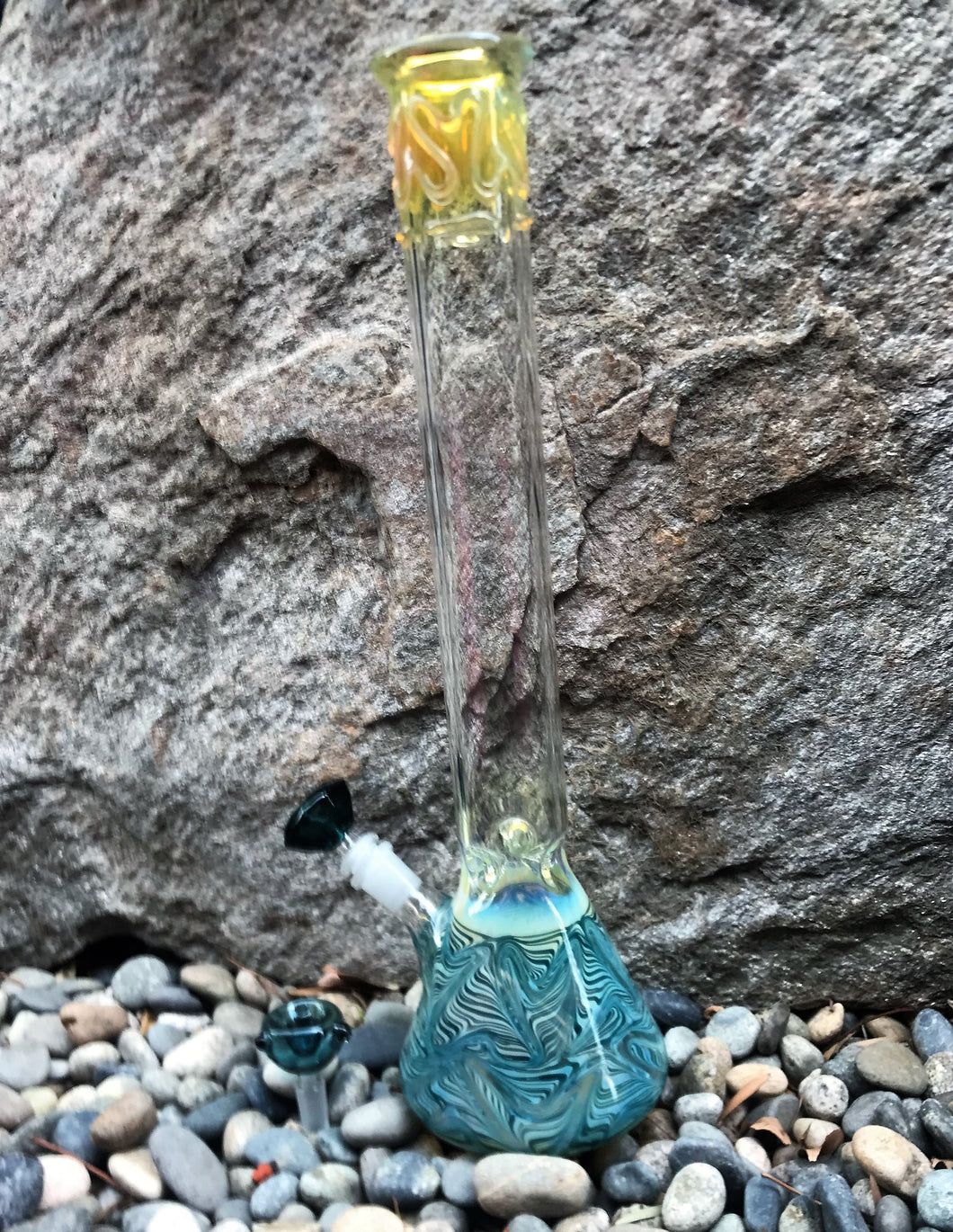 Thick Fumed Glass Beaker 18