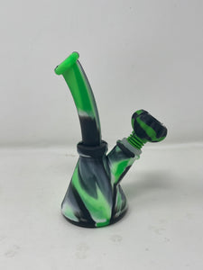 Best 6.5" Silicone Detachable Mini Beaker Bong 14MM/18MM Dual use Silicone Bowl