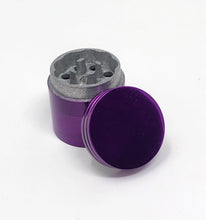 1.25" Herb Grinder with Pollen Catcher and Magnetic Lid - 4 Piece in Purple