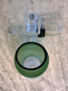18mm Quartz Female Honey Bucket with Carb Cap - Green Bowl