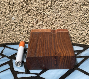 Pocket Dark Brown Best Dugout Stash Box with Aluminum One Hitter Cigarette