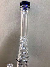 16" Honeycomb & Sprinkler Perc Water Rig w/6 Ice Catchers & Quartz Banger, 18mm Bowl, Tool & Silicon Container - Indigo West