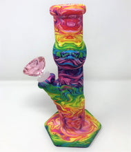 Colorful Thick Silicone Detachable Unbreakable 9" Bong Ice Catcher 14mm Bowl