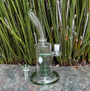 Awesome! 9.5" Thick Glass Rig Shower Perc includes 14mm Bowl