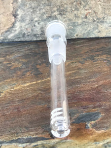 3.5" Scientific Glass, 6 Cuts Downstem Diffuser - 18mm to 18mm