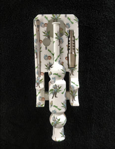 Best Silicone Nectar Kit w/Honey Straw, Dab Tool, Titanium Nail in R&M Design