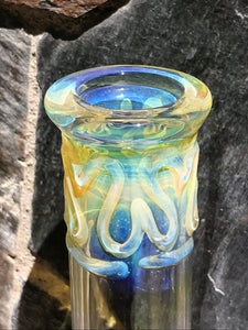 Thick Fumed Glass 18" Straight Shooter Bong Ice Catcher Large Diamond Bowl - Sky Highest