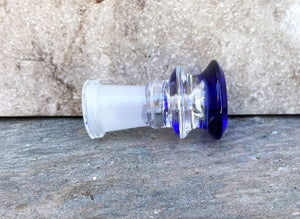 Blue Ring Thick Glass 14mm Female Slide Bowl