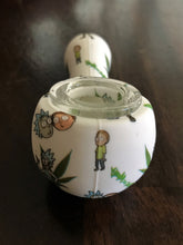 Best 3" Silicone Rick & Morty Spoon Hand Pipe with Glass Screen
